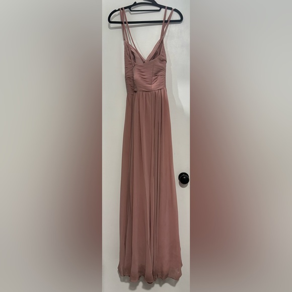 COPY - AZAZIE Jeanna Bridesmaid Dress Worn Once Size 10 Dusty Rose - Picture 6 of 7